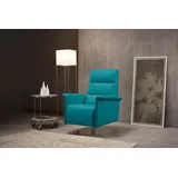 Egoitaliano Sessel »Kelly«, drehbar, manuelle Relaxfunktion mit Push-Back-Mechanismus blau