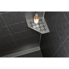 Schlüter Systems SHELF-E-S2 Wand-Ablagesystem Edelstahl gebürstet
