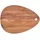 Zeller Schneidebrett Tropfenform 1-tlg. 40 x 29 x 2 cm Beige