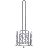 Beliani Toilettenpapierhalter MANDI Metall, Grau