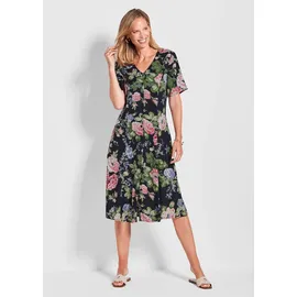 GOLDNER Sommerkleid Floral Blau 40