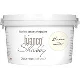 bianco Shabby® Bianco Antico (Antikweiß) - (2,5 Liter) Chalk Paint Kreidefarbe auf Wasserbasis für alle Oberflächen – geruchsneutral, einfach zu verarbeiten, extra matt