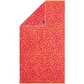 CAWÖ Two-Tone Leo Duschtuch 80 x 150 cm pink