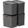 Rotho Stapelbox Maloja 39,5 x 26,5 x 34 cm 4-tlg. schwarz