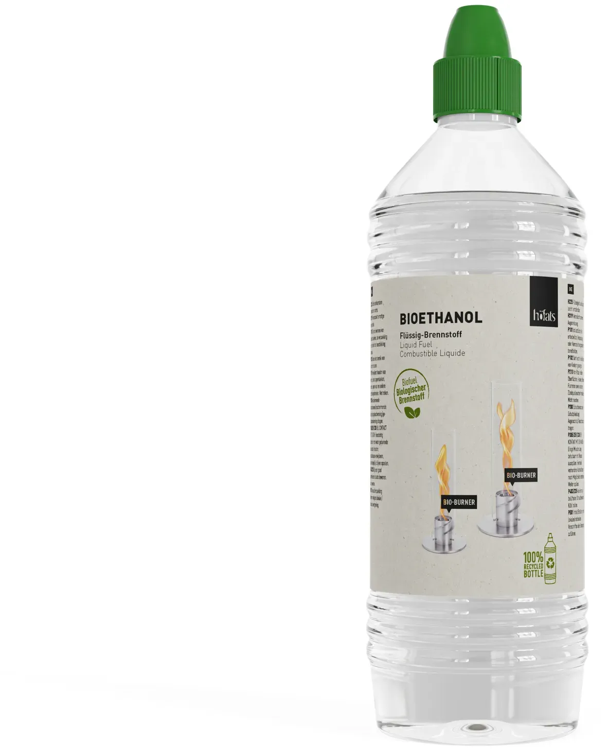 Höfats Bioethanol 1l Flasche Flüssig-Brennstoff  optimal für Spin 900 und 1200