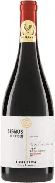 Signos de Origen Syrah LA QUEBRADA Emiliana Organic Vineyards 2021 - 6Fl. á 0.75l BIO