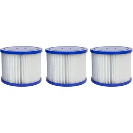 Habitat et Jardin Filterkartusche Weiß 3er-Set