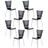 CLP 8er Set Besucherstuhl Aaron schwarz