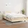 vidaXL Boxspringbett mit Matratze Creme 140x200 cm Stoff - Creme