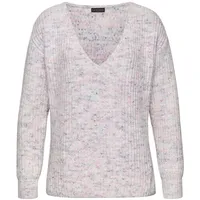 Buffalo V-Ausschnitt-Pullover Damen rosa-blau Gr.36/38