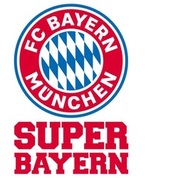 Wandtattoo WALL-ART „Fußball FCB Super Bayern“ Wandtattoos Gr. B/H/T: 27 cm x 40 cm x 0,1 cm, rot Wandtattoos Wandsticker