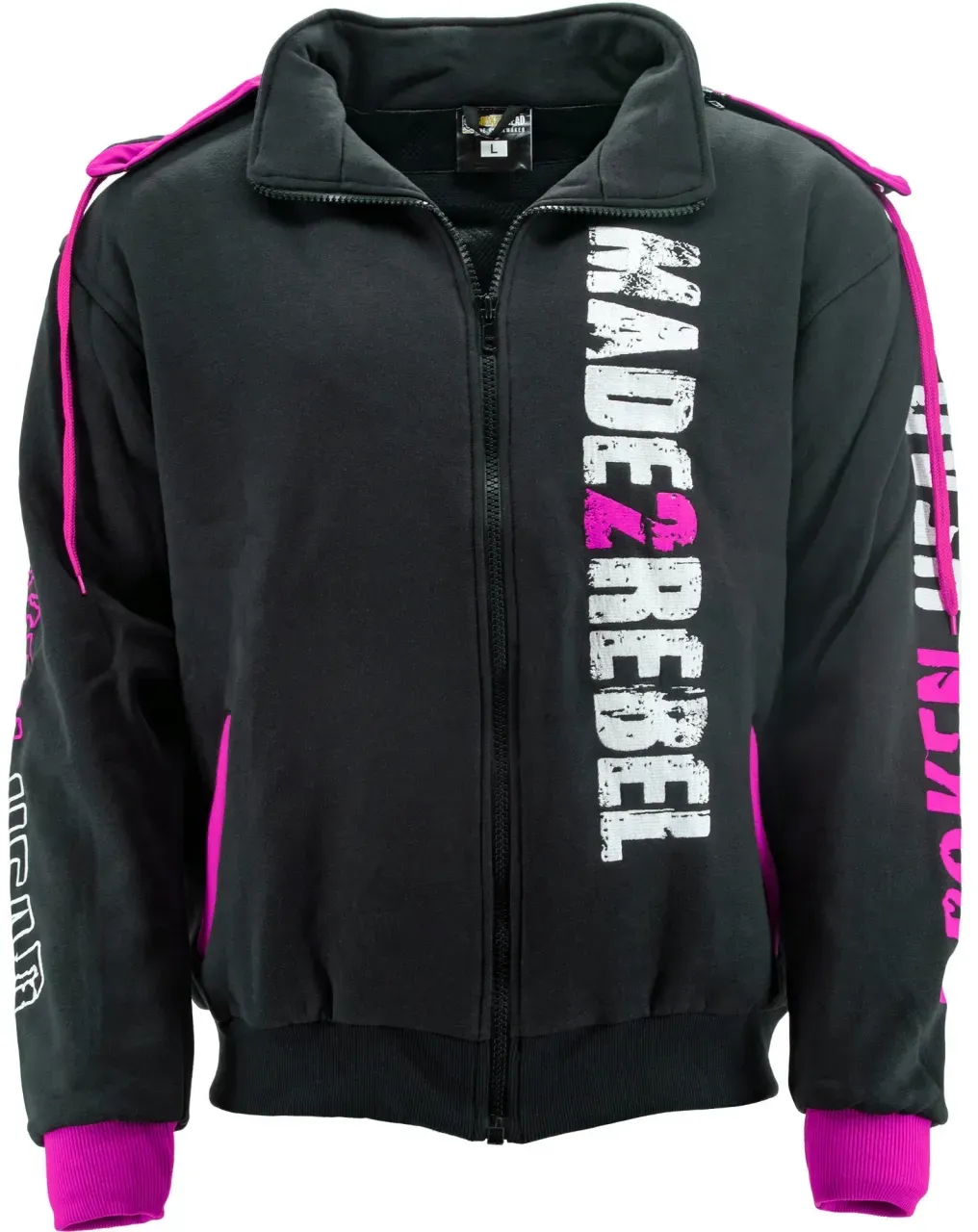 Broken Head Hoodie Made2Rebel Pink Mit Membrane