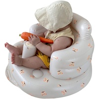 Aufblasbarer Babysitz, tragbarer Strandkorb, Babyparty-Stuhl für 3 ~ 36, bequeme hohe Rückenlehne, um zu verhindern, dass das Baby herunterfällt