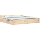 vidaXL 200 x 200 cm Schubladen Kiefer
