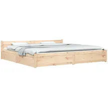 vidaXL 200 x 200 cm Schubladen Kiefer