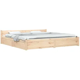 vidaXL 200 x 200 cm Schubladen Kiefer