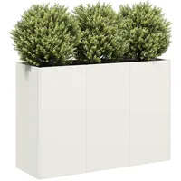 VidaXL Pflanzkübel 120 x 40 x 80 cm Weiß