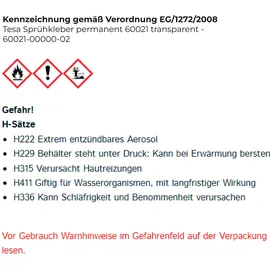 Tesa Sprühkleber permanent 60021 500 ml