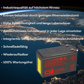 CSB Bleiakku 12v 8,4ah HR 1234W F2 12v 34w 1,67v/15min AGM Blei Accu Hochstrom