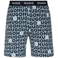 Hugo underwear Pyjamashorts »TORTUGA_SHORT«, mit Logobund, blau