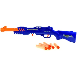 Toi-Toys - FAOMSTRIKEX - Gewehr mit 6 Schaumstoffpfeilen Shotgun Pistoleblau
