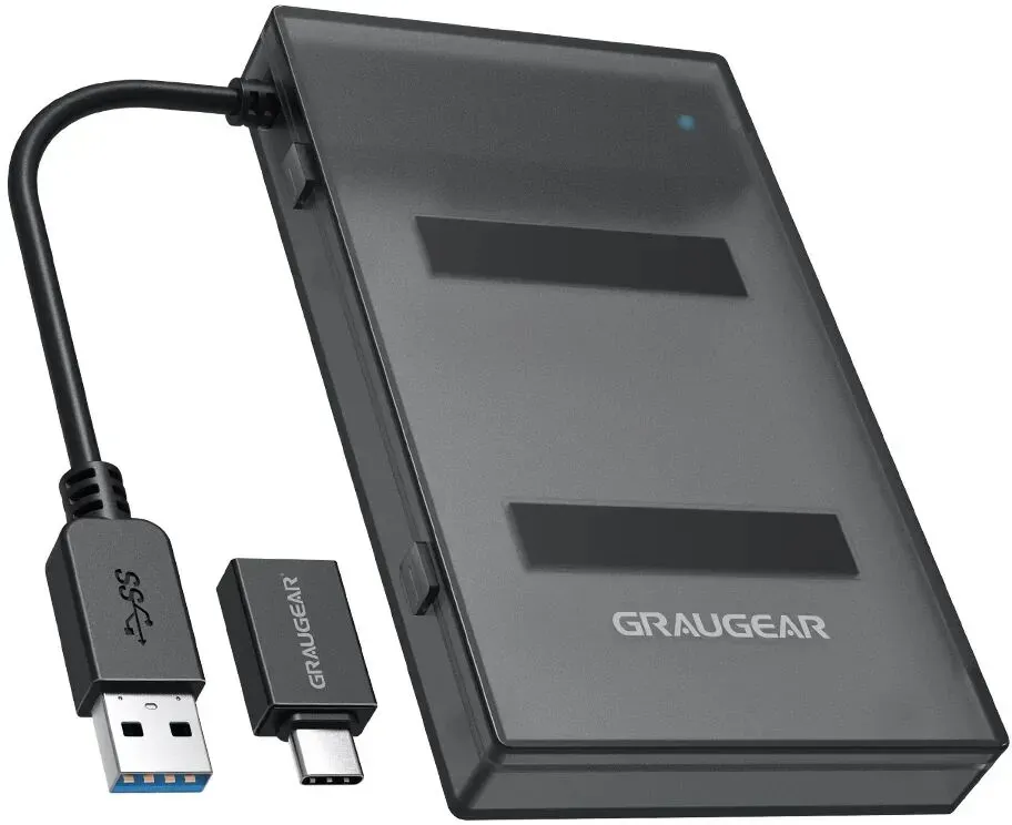GRAUGEAR G-2603-AC Speicherlaufwerk-Docking-Station USB 3.2 Gen 1 (3.1 Gen 1) Type-A Schwarz