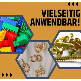 GarPet Sortimentskasten Kunststoff 15 Fächer schwarz