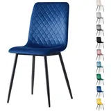 mcc direct - Metallbeinen, Designstuhl, Blau