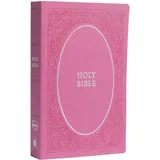 Harper Collins (US) NKJV, Holy Bible, Soft Touch Edition, Imitation Leather, Pink, Comfort Print: