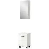 Möbel Boss Badkombination Nova 2-tlg. 40 x 191 cm Schwarz/Weiß