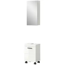 Möbel Boss Badkombination Nova 2-tlg. 40 x 191 cm Schwarz/Weiß