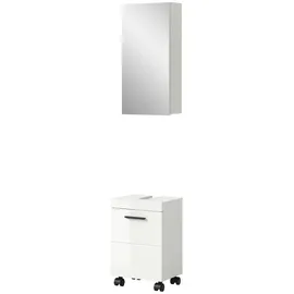 Möbel Boss Badkombination Nova 2-tlg. 40 x 191 cm Schwarz/Weiß