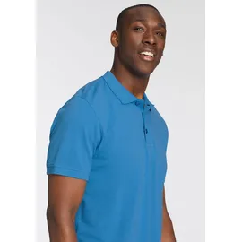MAN'S WORLD Poloshirt MAN'S WORLD, Herren, Gr. 40/42 (XS), blau, Piqué, Obermaterial: 100% Baumwolle, unifarben, Basic, regular fit, Rundhals, Flachstrickbündchen, Shirts, Kurzarm, lockere Passform, unifarben, Topseller