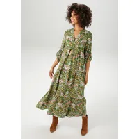 Aniston CASUAL Maxikleid Paisley Grün/Dunkelgelb/Türkis/Schwarz/Pink/Weiß/Blau 48