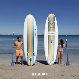 huiike Stand Up Paddling Board 305 x 84 x 15 cm weiß
