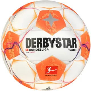 derbystar Bundesliga Club S-Light 290g Leicht-Fußball 2024/25 Kinder weiss/orange/pink 3
