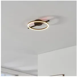 EGLO 901113 - Dimmbare LED-Deckenleuchte AMANDOLO LED/17W/230V Schwarz, - FB - Schwarz