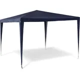Bakaji Gartenpavillon, 3 x 3 m, Gestell aus Metall, Abdeckplane aus PE-Stoff, wasserdicht, einfache Montage, mit Schnappverbindungen, ideal für Terrasse, Camping, Stand und Messen (Blau)