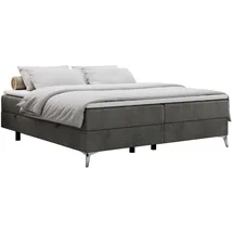 MKS Boxbett, LESS 160/200 Dunkelgrau Velvet - H3