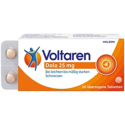 Voltaren Dolo 25mg, Schmerztabletten gegen Rückenschmerzen 20 St