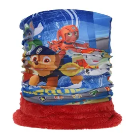 Paw Patrol Kinder Schlauchschal mit Fleece-Innenfutter in Rot | Gr.: onesize