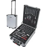 Toolland Alu-Werkzeugkoffer 260-tlg. schwarz