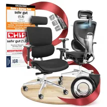 clouvou MasterSeat Ergonomisch Schwarz