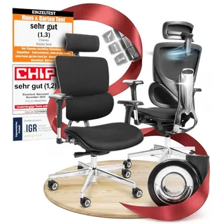 clouvou MasterSeat Ergonomisch Schwarz