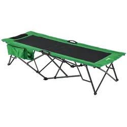 Outsunny Campingbett, BxHxT: 73 x 49 x 73 cm, Stahl/Oxford Gewebe/Polyethylen - gruen | schwarz