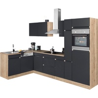 OPTIFIT Winkelküche »Roth«, ohne E-Geräte, Stellbreite 300 x 175 cm grau