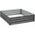 Outsunny Hochbeet 120 x 120 x 30 cm Hellgrau