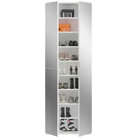 MID.YOU Drehtürenschrank Projekt X 130 x 193 x 34 cm Weiß