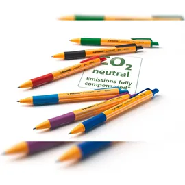 Stabilo Kugelschreiber pointball orange, Schreibfarbe: lila