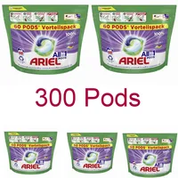 5x 60 Pods Ariel Waschmittel All-in-1 Color Waschladungen Fleckenentfernung